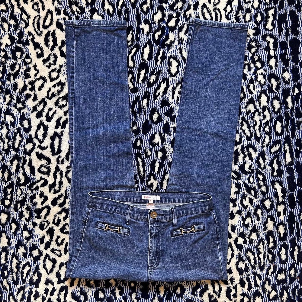 Vintage Y2K Georgiou Studio horsebit denim jeans in low rise with buckles